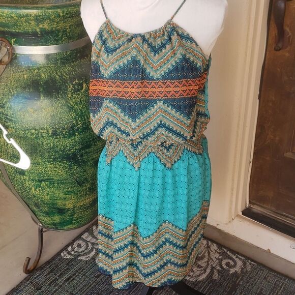 Southwest style halter dress  - Picture 3 of 11